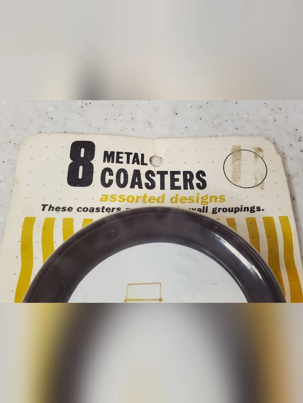 Vintage Classic Car Metal Coasters Sealed 8 Pc Set Model T Cadillac Peerless NOS